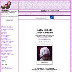 BABY BEANIE Crochet Pattern