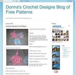 Crochet Tassels Free Pattern