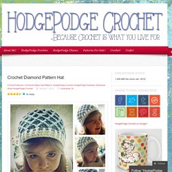 Crochet Diamond Pattern Hat