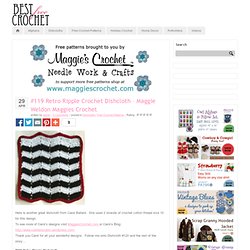 #119 Retro Ripple Crochet Dishcloth – Maggie Weldon Maggies Crochet