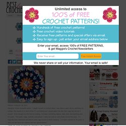 #238 Flower Child Crochet Dishcloth