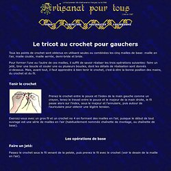 apprendre a tricoter gaucher