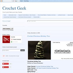 Crochet Christmas Holiday Tree