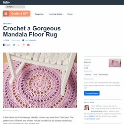 Crochet A Gorgeous Mandala Floor Rug