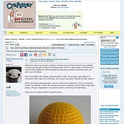 Ideal Crochet Sphere (Mathematically!)