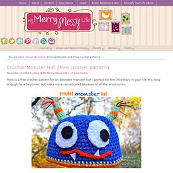 Crochet Monster Hat {free crochet pattern}