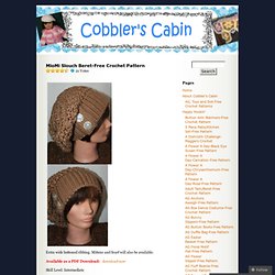 MioMi Slouch Beret-Free Crochet Pattern « Cobblerscabin's Weblog