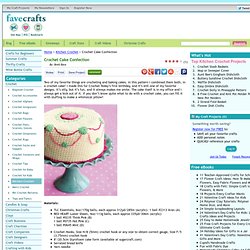 Crochet Cake Pattern