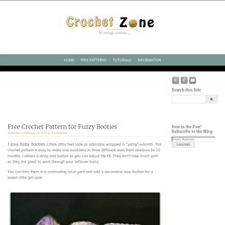Free Crochet Pattern for Fuzzy Booties - Crochet Zone