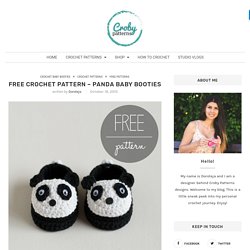 Free Crochet Pattern - Panda Baby Booties