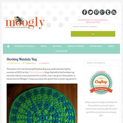 Free Crochet Pattern: Shocking Mandala Rug