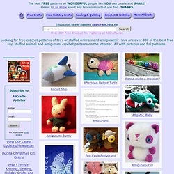 Over 300 Free Crochet Toy Patterns at AllCrafts