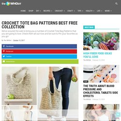 Crochet Tote Bag Patterns Best Free Collection
