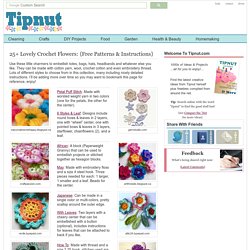 25+ Lovely Crochet Flowers: {Free Patterns & Instructions}