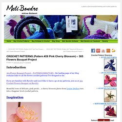 365 Flower Bouquet Project – DAY 26 (Pink Cherry Blossom Free Flower Crochet Pattern)
