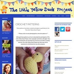 Crochet Patterns - The Little Yellow Duck Project