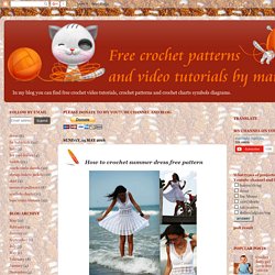 How to crochet summer dress free pattern