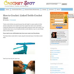 How to Crochet: Linked Treble Crochet (Ltr)