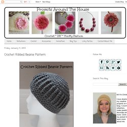 Crochet Ribbed Beanie Pattern
