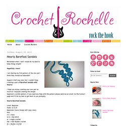 Crochet Rochelle: Hearts Barefoot Sandals