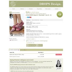 Crochet DROPS slippers in "Big Delight". Size 35 - 43