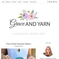 Free Crochet Snowman Pattern - Grace and Yarn