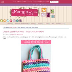 Crochet Seed Stitch Purse – Free Crochet Pattern