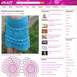 crochet summer ladies skirt