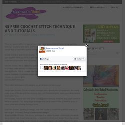 45 Free Crochet Stitch Technique and Tutorials