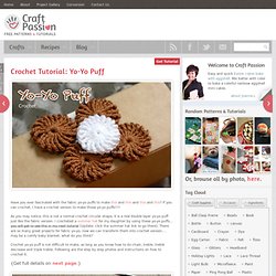 Crochet Tutorial: Yo-Yo Puff