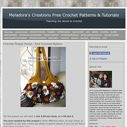 Crocheted Flower Purse - Meladora's Crochet Tutorials