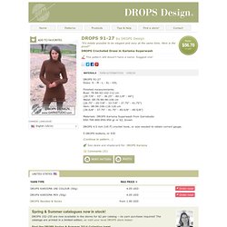 DROPS Crocheted Dress in Karisma Superwash