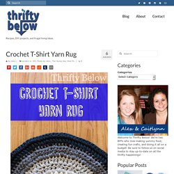 Crocheted T-Shirt Yarn Rug