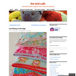 crocheting on the edge (napkins)