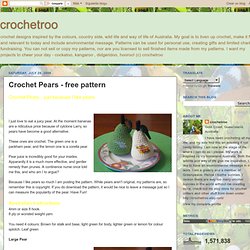 Crochet Pears - free pattern