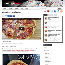 Crock Pot Pizza Recipe - Average Betty