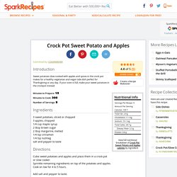 Crock Pot Sweet Potato and Apples Recipe