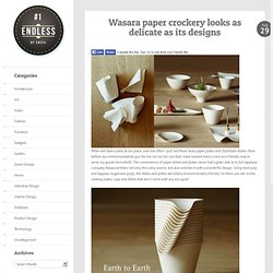 Wasara paper crockery looks as delicate as its designs