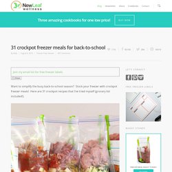 31 crockpot freezer meals for back-to-school