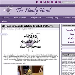 10 Free Crocodile Stitch Crochet Patterns