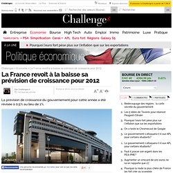 La France va-t-elle revoir à la baisse sa prévision de croissance pour 2012 ?