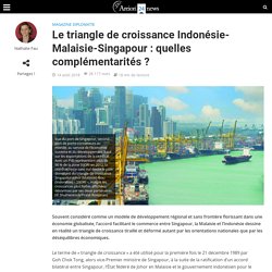 Le triangle de croissance Indonésie-Malaisie-Singapour : quelles complémentarités ?