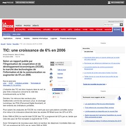 Arnaud Dimberton : TIC: une croissance de 6% en 2006
