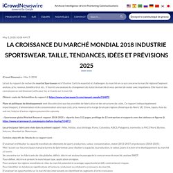 La croissance du marché mondial 2018 industrie Sportswear, taille, tendances, idées et prévisions 2025 – iCrowdNewswire French