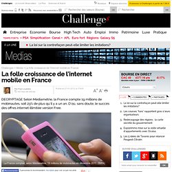 La folle croissance de l'internet mobile en France