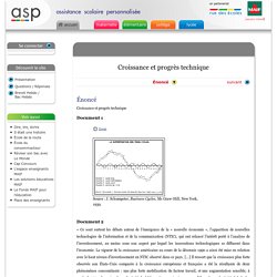 Croissance et progrès technique - Assistance scolaire personnalisée et gratuite - ASP