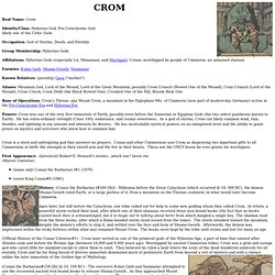 Crom (Hyborian god)