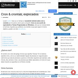 Cron & crontab, explicados