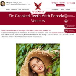 Fix Crooked Teeth With Porcelain Veneers‌