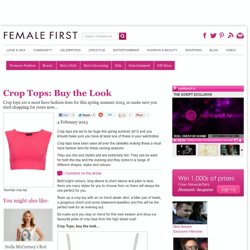 Crop Tops: Buy the Look